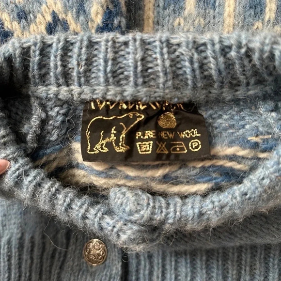 Norlander 100% Wool Sweater Cardigan - Picture 5 of 8